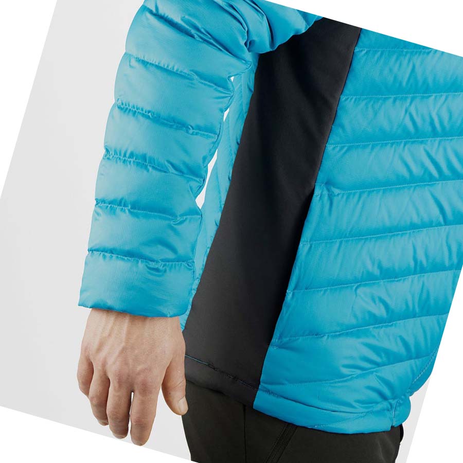 Salomon ESSENTIAL XWARM DOWN INSULATED Erkek Ceket Mavi | TR 3309DFM